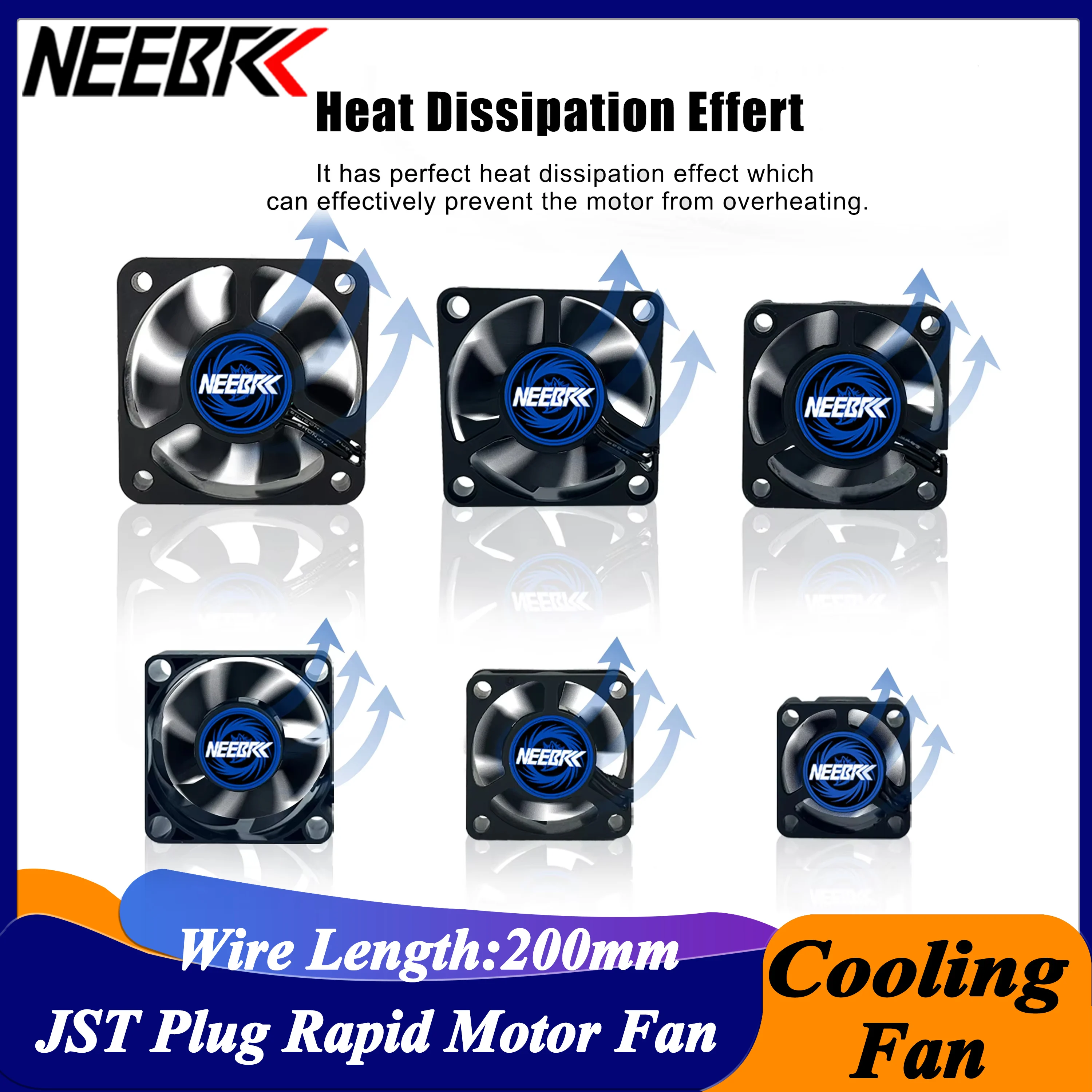 Lithium Battery 12V - NEEBRC Cooling Fan Heatsink 25/30/35/40/45/50mm 5V-12V