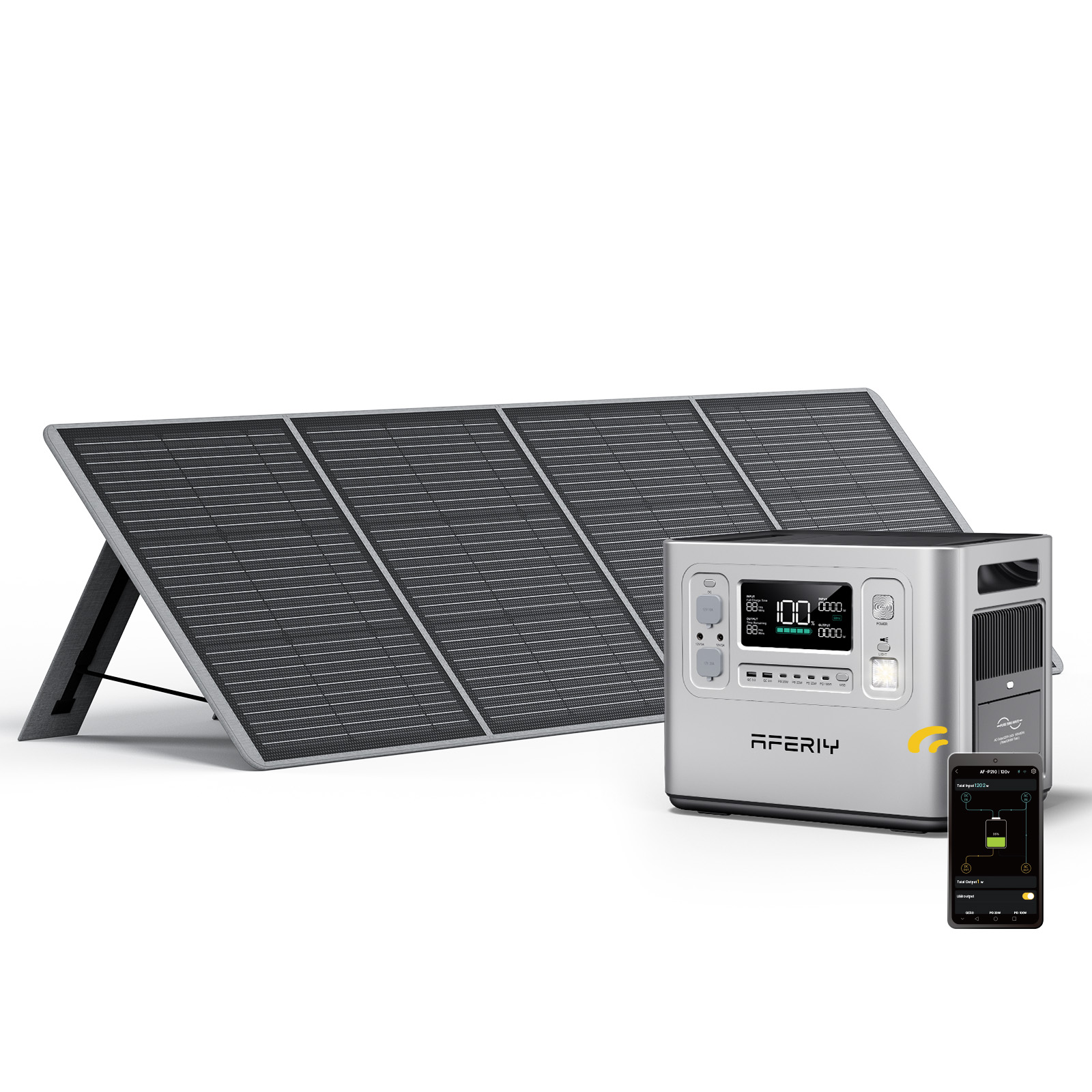 P210 Silver 2048Wh with App 2+ - đánh giá và giá Portable Power Station