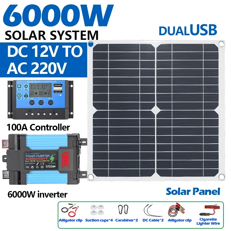 6000W Solar Kit Equipped with  - đánh giá và giá Solar Panel 200W